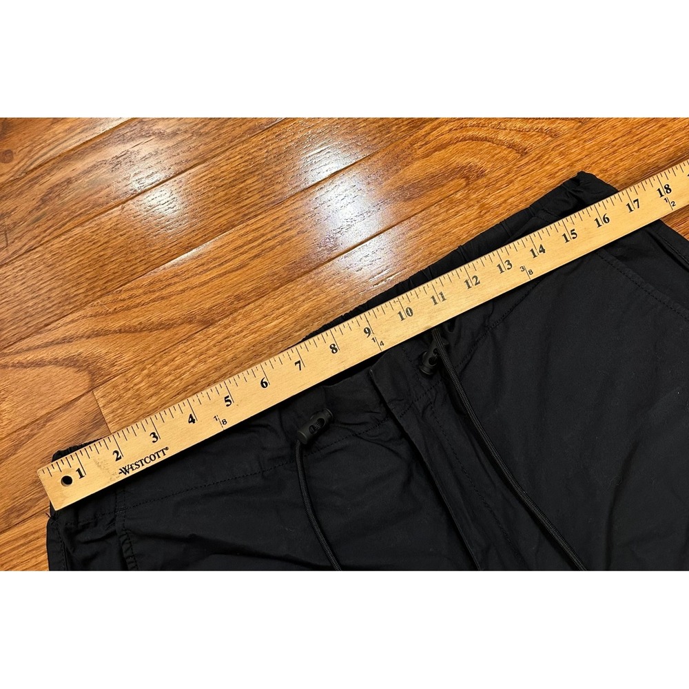 GAP Cargo Pants Mens Large 29" Black Paratrooper Baggy Street Y2K Elastic Waist - Picture 11 of 16